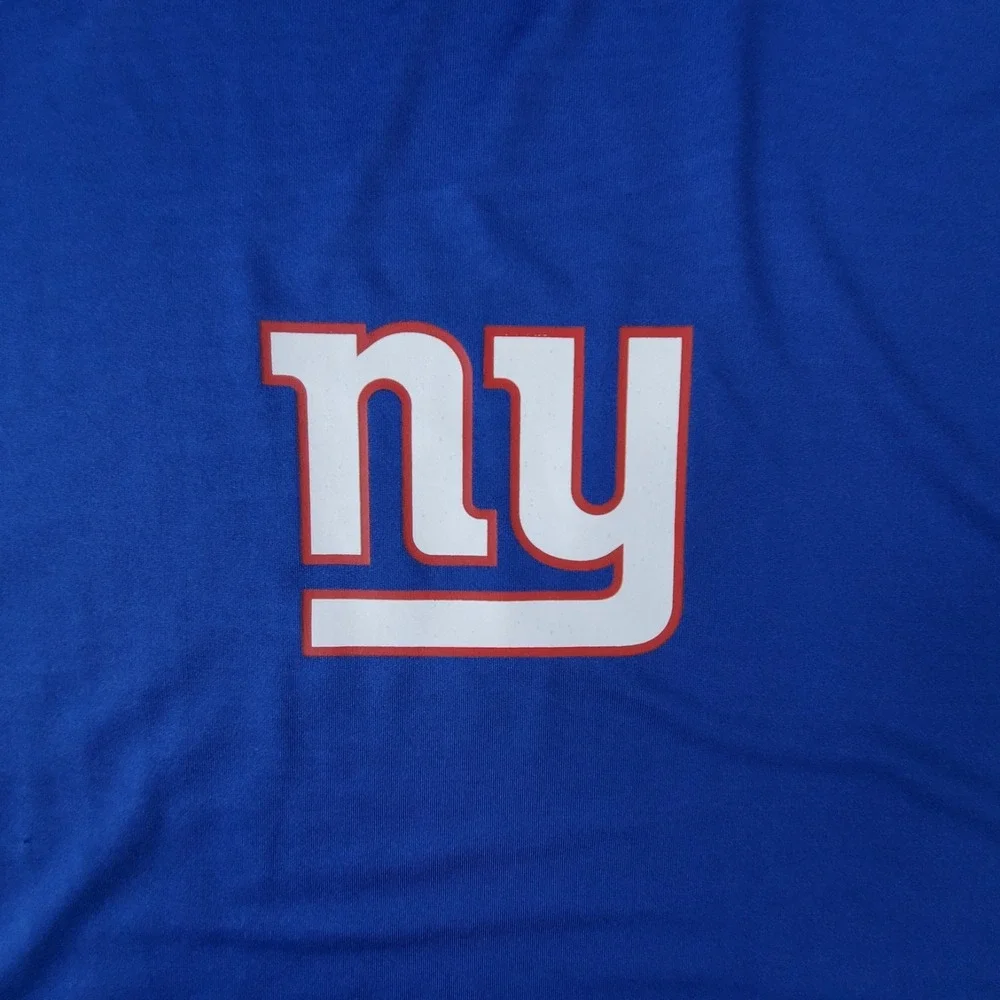 NY Giants MSX Michael Strahan‎ Sleeveless Shirt Mens Large Blue NFL Tank - Picture 3 of 9